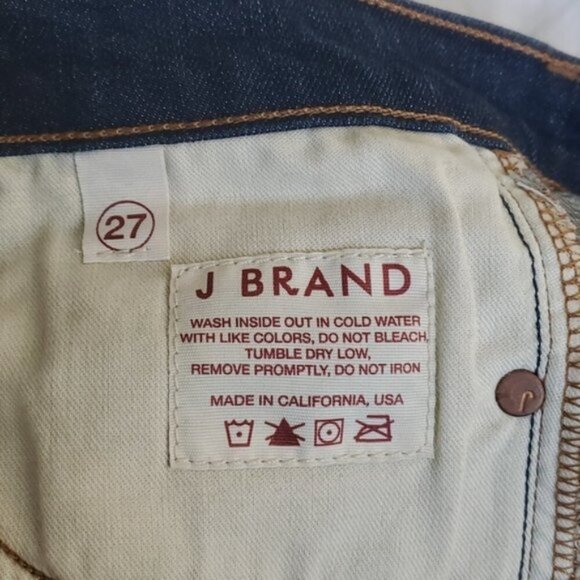 J Brand Phoebe Rookie Low Rise Dark Wash Jeans Size 27 NWOT - Picture 7 of 8